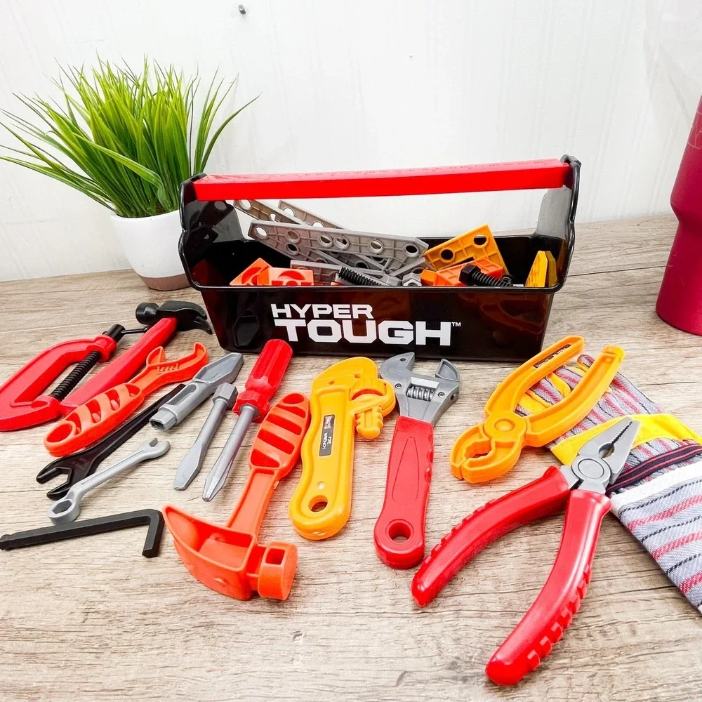 Toddler Tool Set - 50+ pc Kids Stem Tools, Pretend Play Toys‎ for Kids Hammer